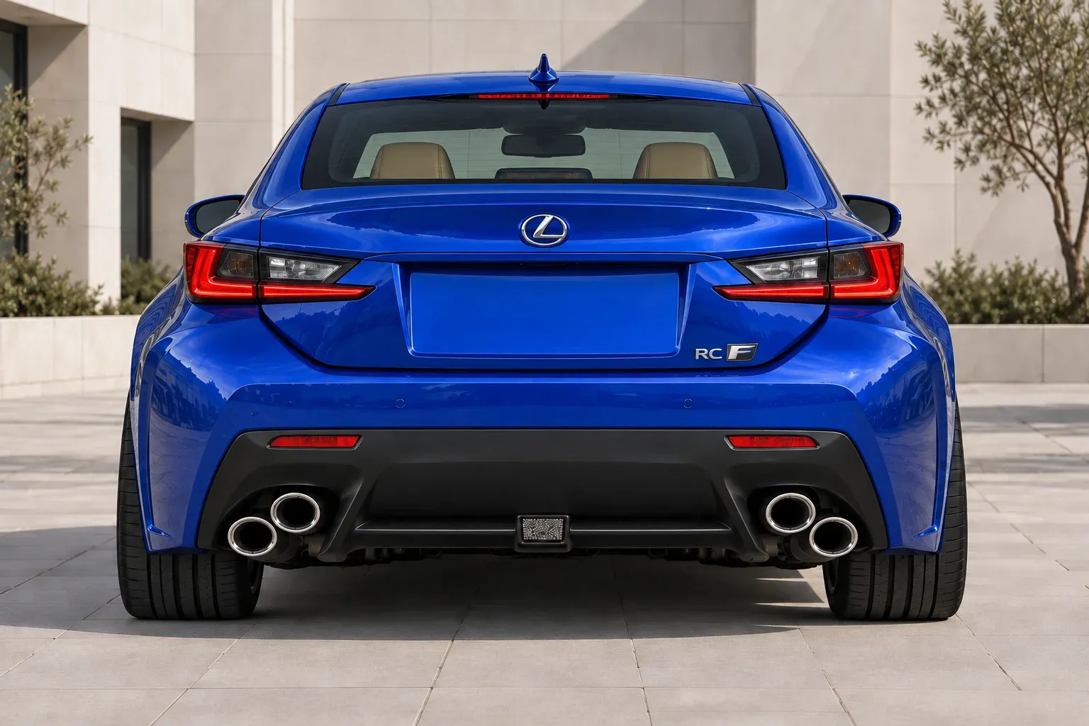 2016 Lexus RC F with EW-P-MP-030 wheel, rear 0 view