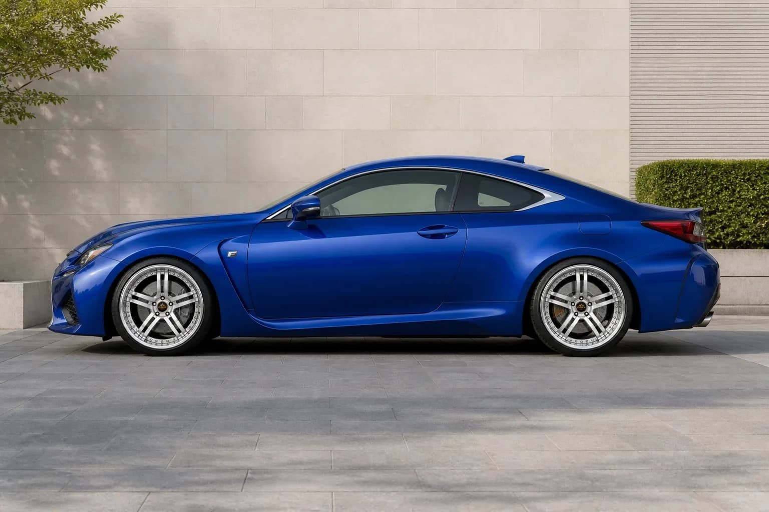 2016 Lexus RC F with EW-P-MP-030 wheel, side profile view