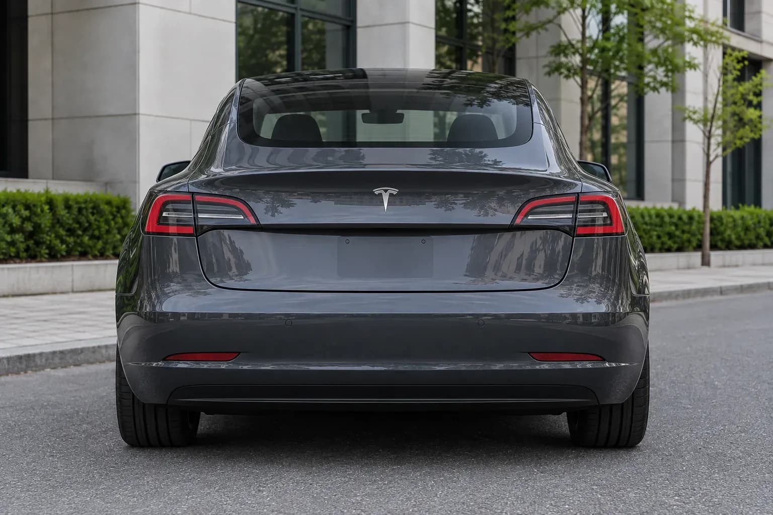 2023 Tesla Model 3 with EW-P-MP-030 wheel, rear 0 view