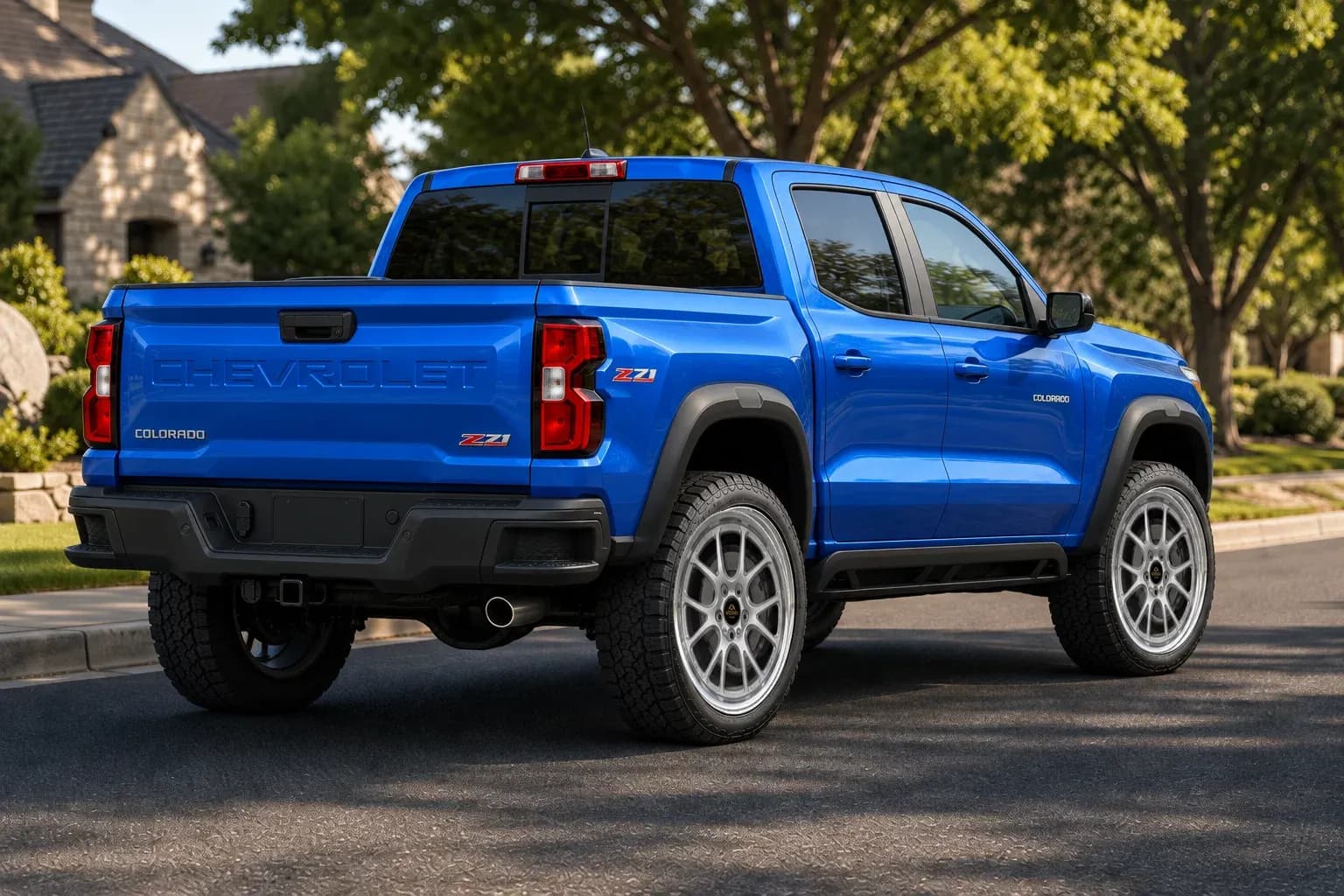 2025 Chevrolet Colorado with EW-P-MP-035 wheel, rear right 45 view