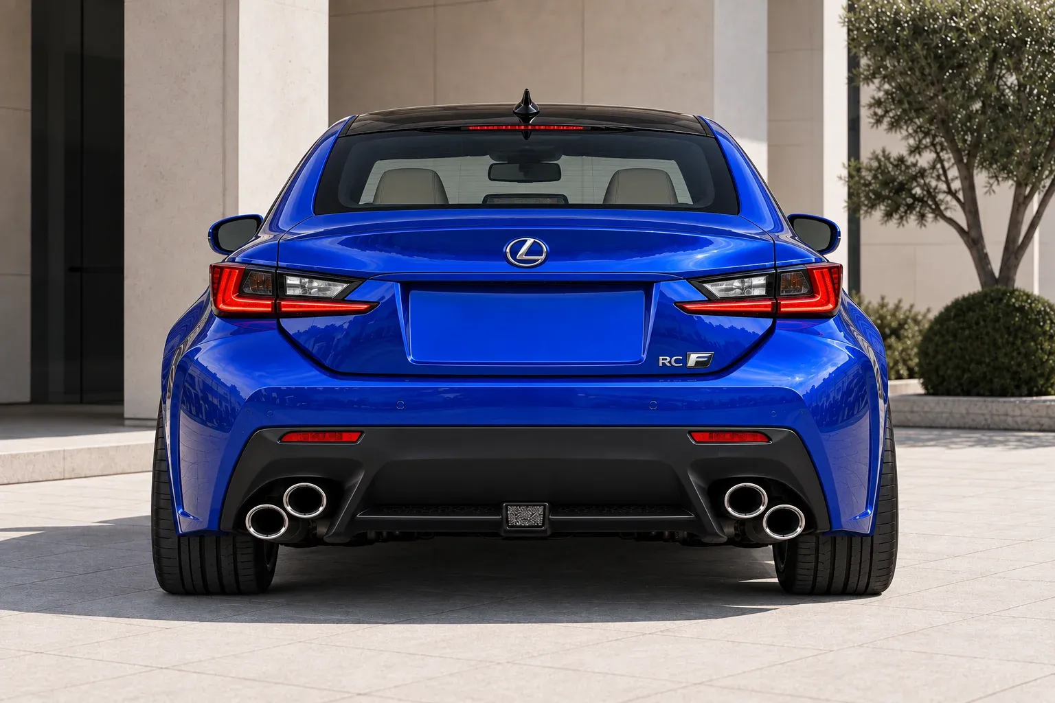 2016 Lexus RC F with EW-P-MP-038 wheel, rear 0 view