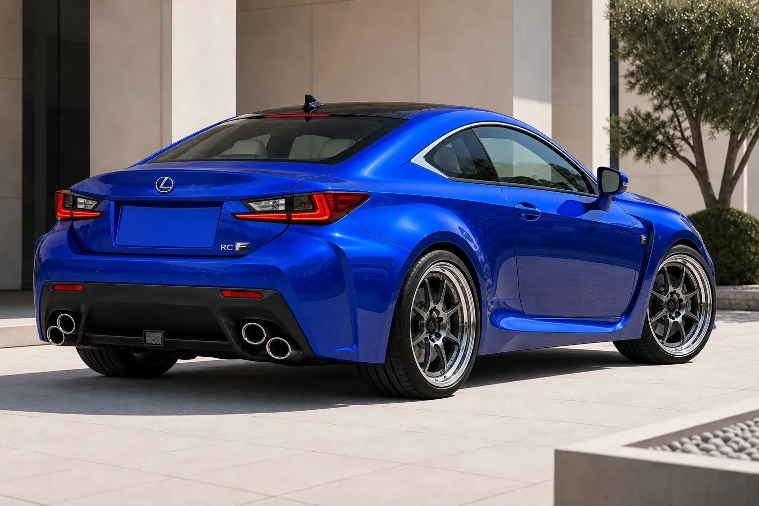 2016 Lexus RC F with EW-P-MP-038 wheel, rear right 45 view