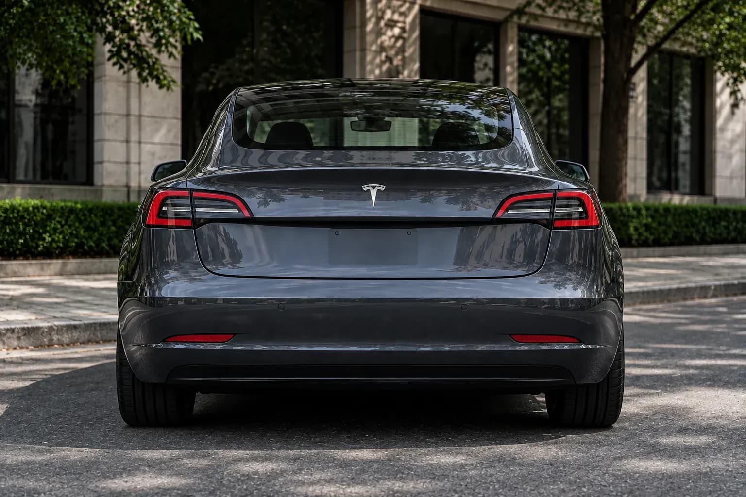 2023 Tesla Model 3 with EW-P-MP-038 wheel, rear 0 view