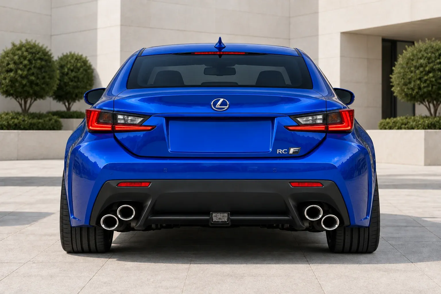 2016 Lexus RC F with EW-P-MP-043 wheel, rear 0 view
