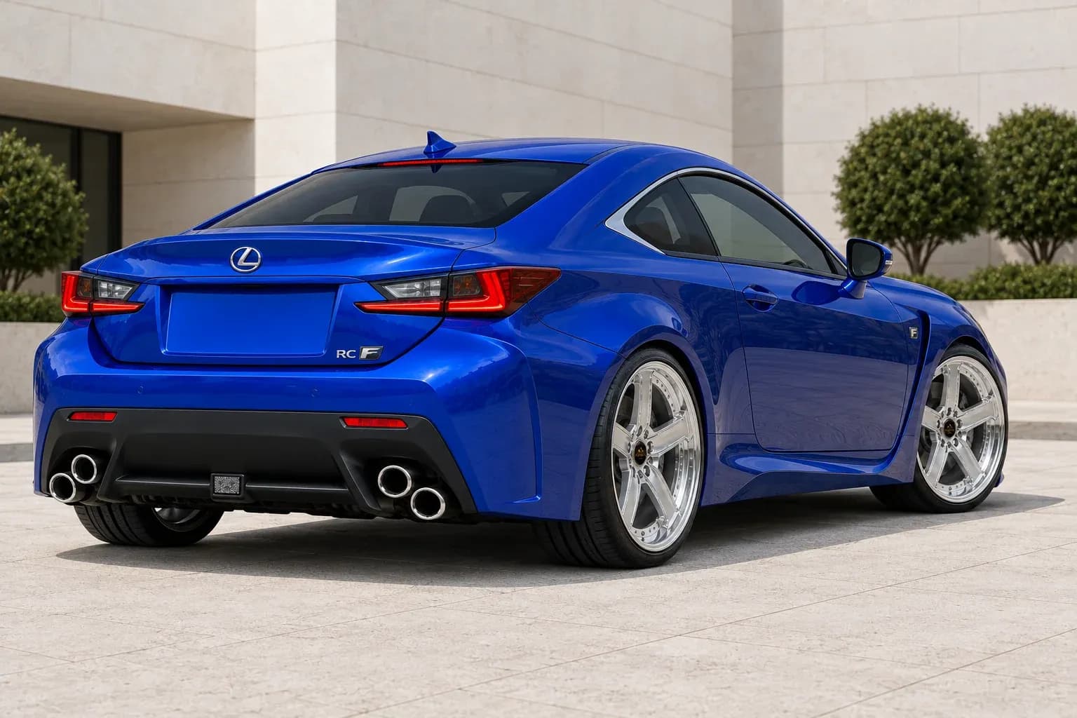 2016 Lexus RC F with EW-P-MP-043 wheel, rear right 45 view