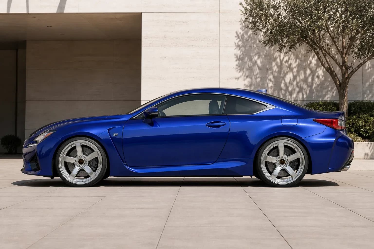 2016 Lexus RC F with EW-P-MP-043 wheel, side profile view