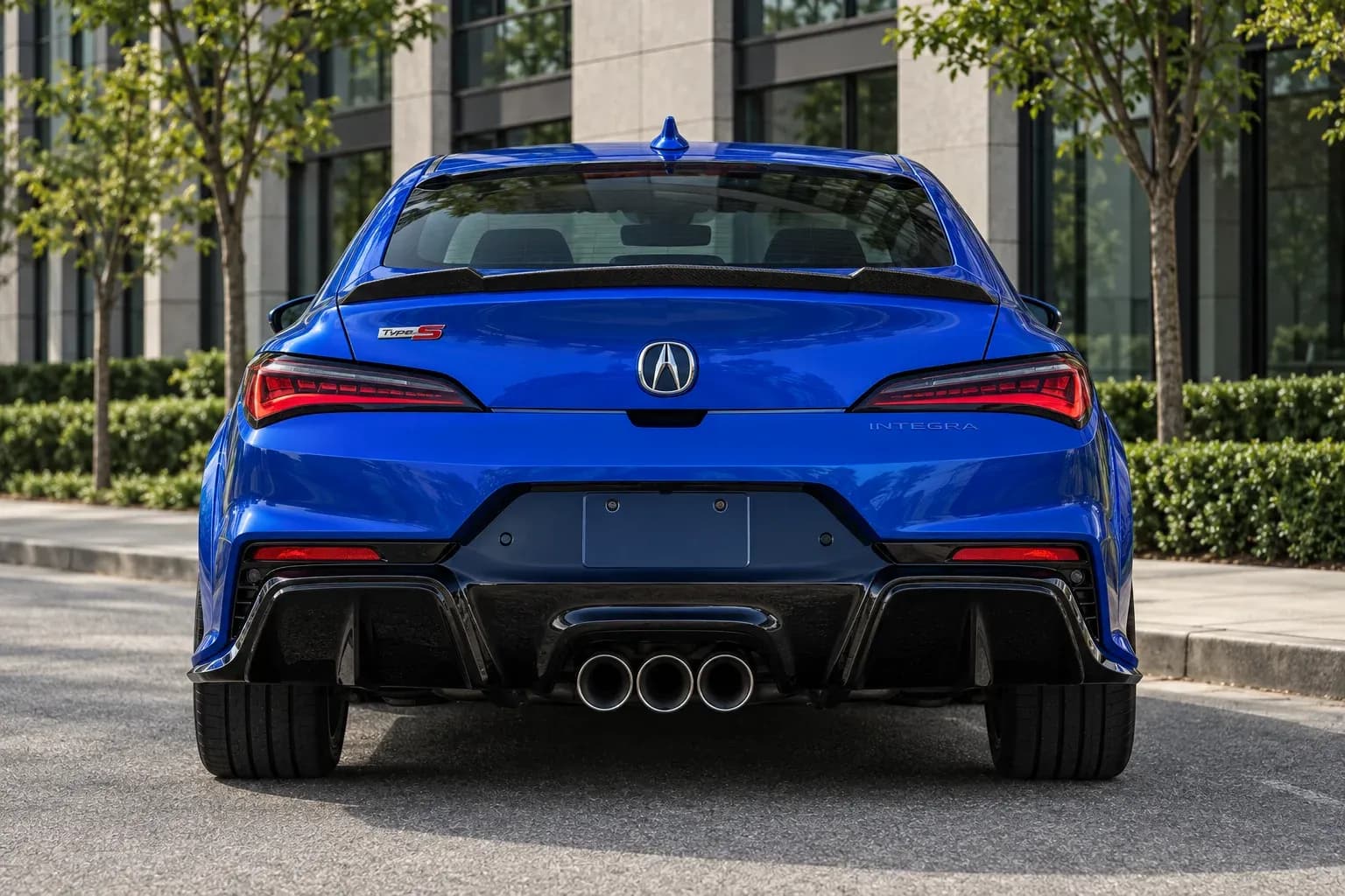 2024 Acura Integra Type-S with EW-S-CS-001 wheel, rear 0 view