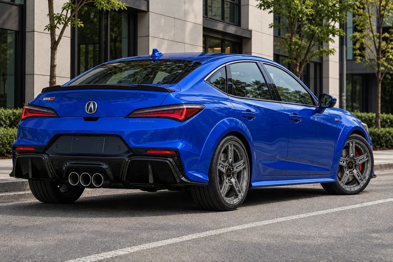 2024 Acura Integra Type-S with EW-S-CS-001 wheel, rear right 45 view