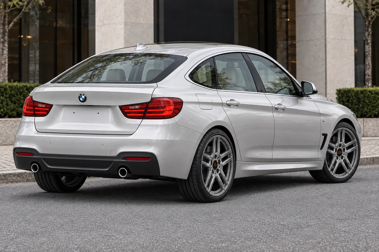 2013 BMW 3 Series Gran Turismo with EW-S-CS-001 wheel, rear right 45 view