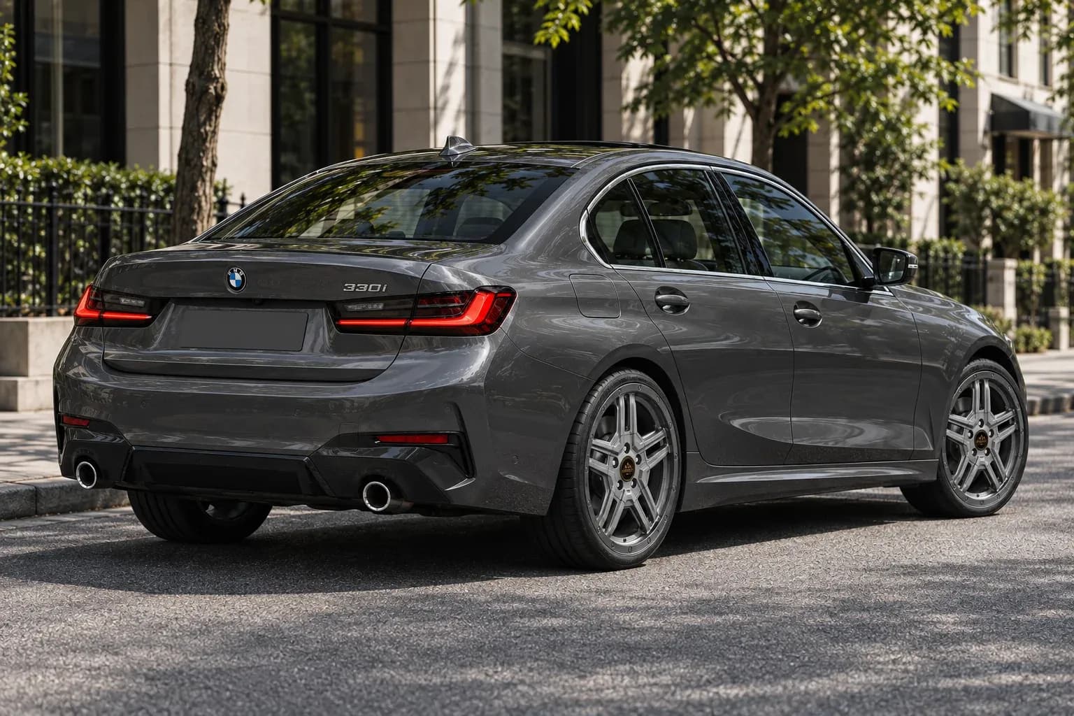 2023 BMW 3 Series with EW-S-CS-001 wheel, rear right 45 view