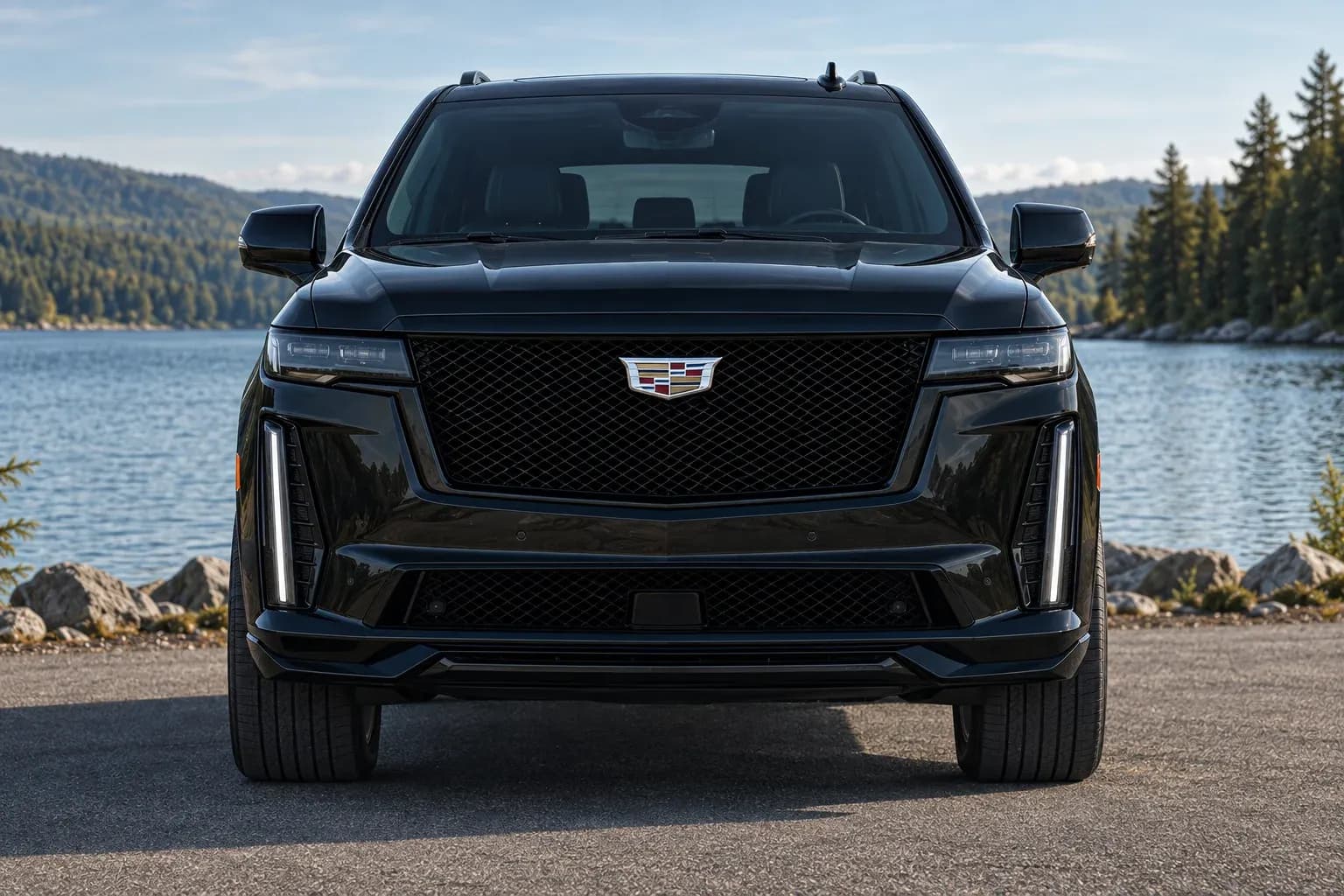 2023 Cadillac Escalade with EW-S-CS-002 wheel, front 0 view