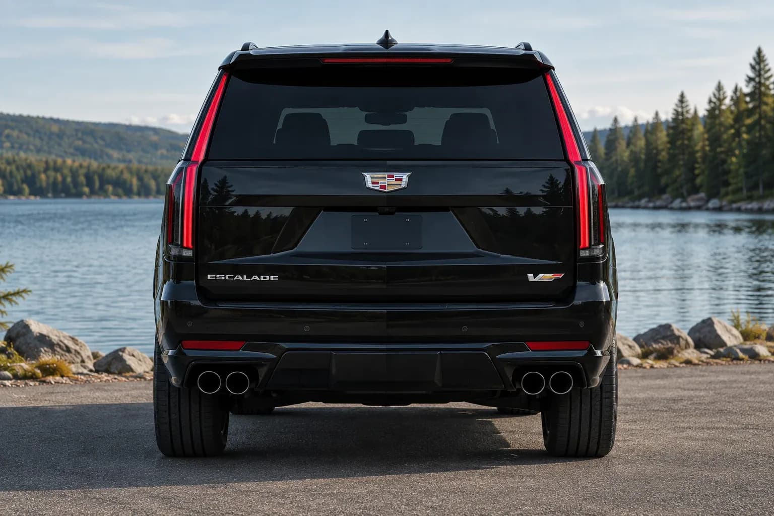 2023 Cadillac Escalade with EW-S-CS-002 wheel, rear 0 view