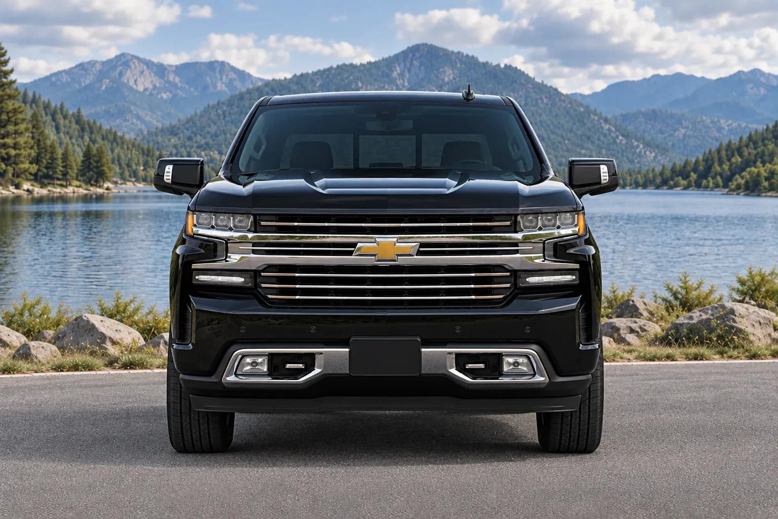 2021 Chevrolet Cheyenne with EW-S-CS-002 wheel, front 0 view