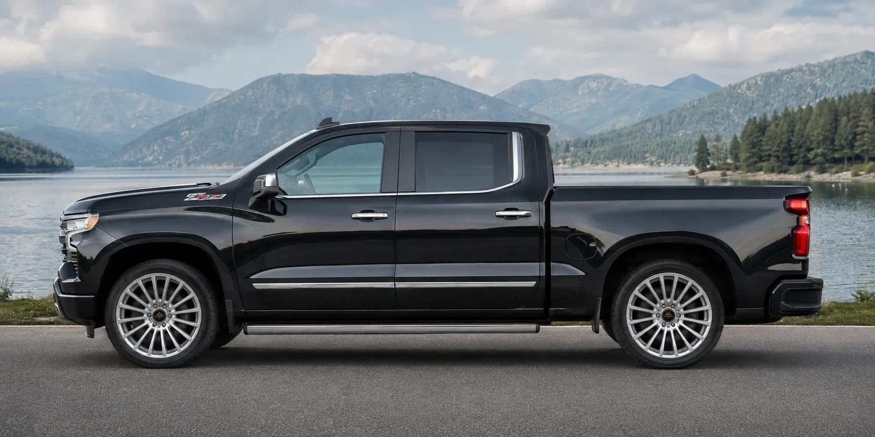 2021 Chevrolet Cheyenne with EW-S-CS-002 wheel, side profile view