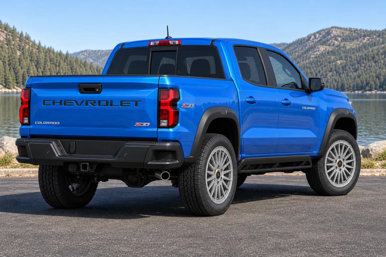 2025 Chevrolet Colorado with EW-S-CS-002 wheel, rear right 45 view