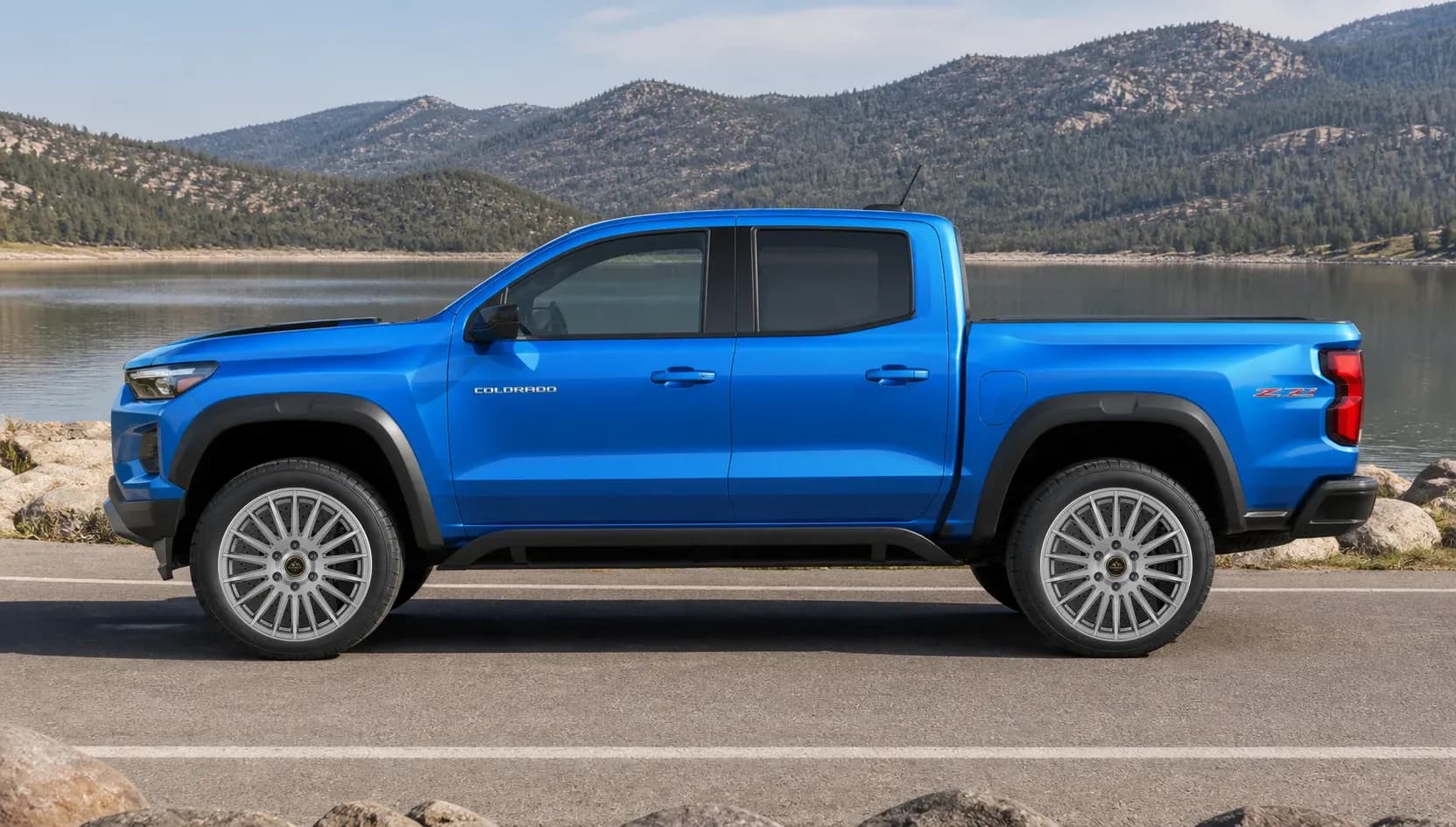 2025 Chevrolet Colorado with EW-S-CS-002 wheel, side profile view
