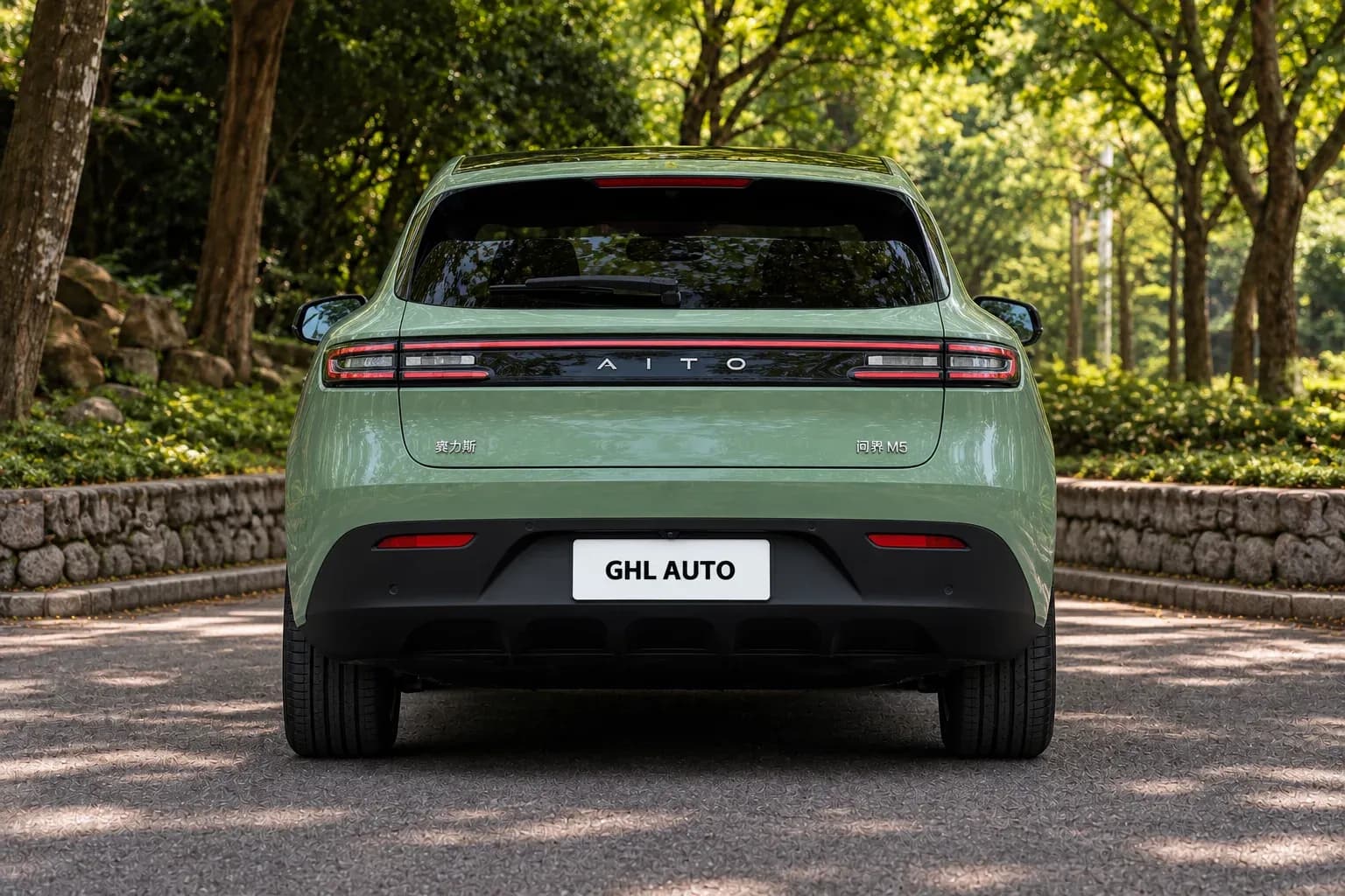 2022 Aito M5 with EW-S-CS-003 wheel, rear 0 view