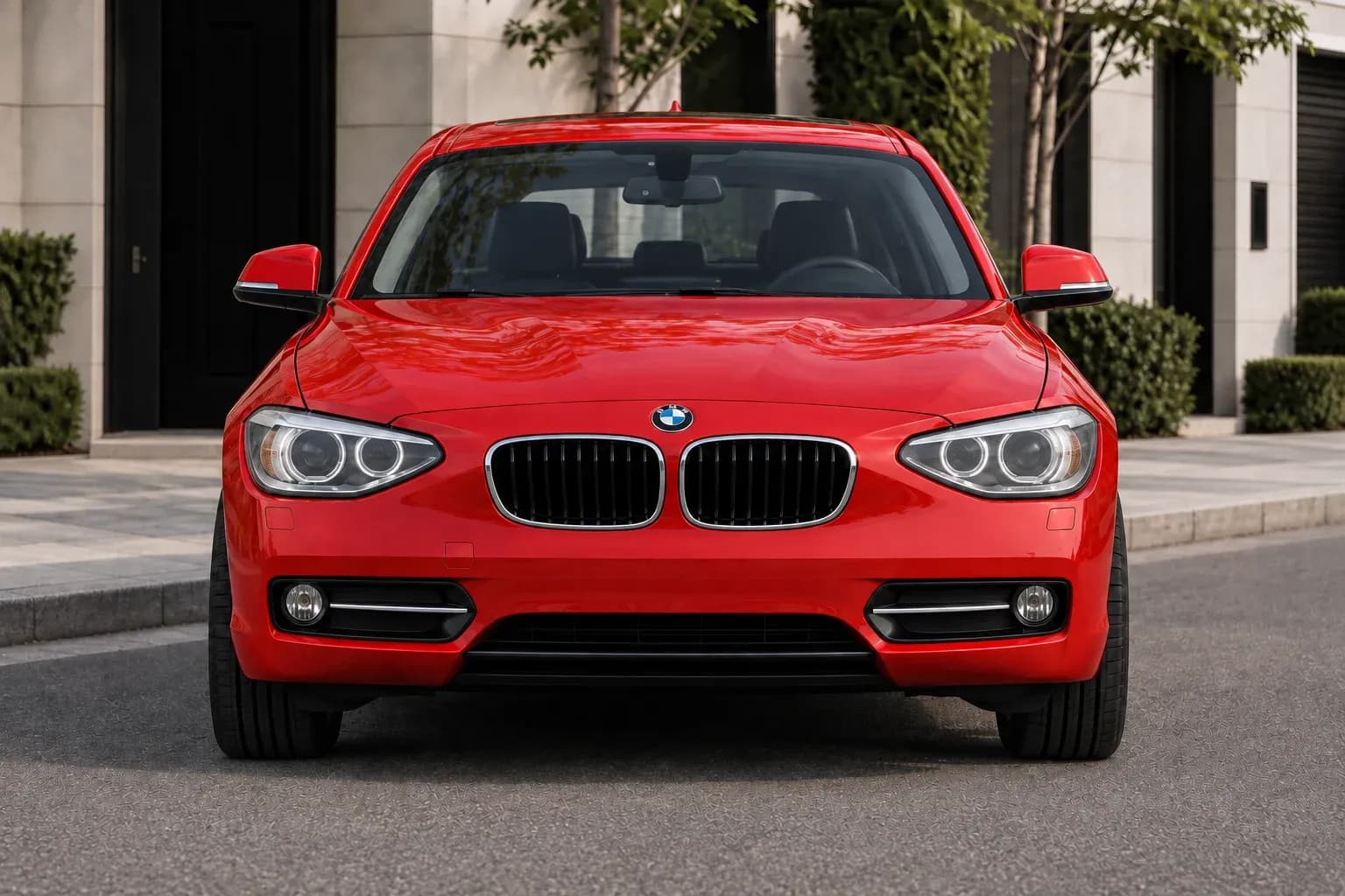 2012 BMW 1 Series with EW-S-CS-003 wheel, front 0 view