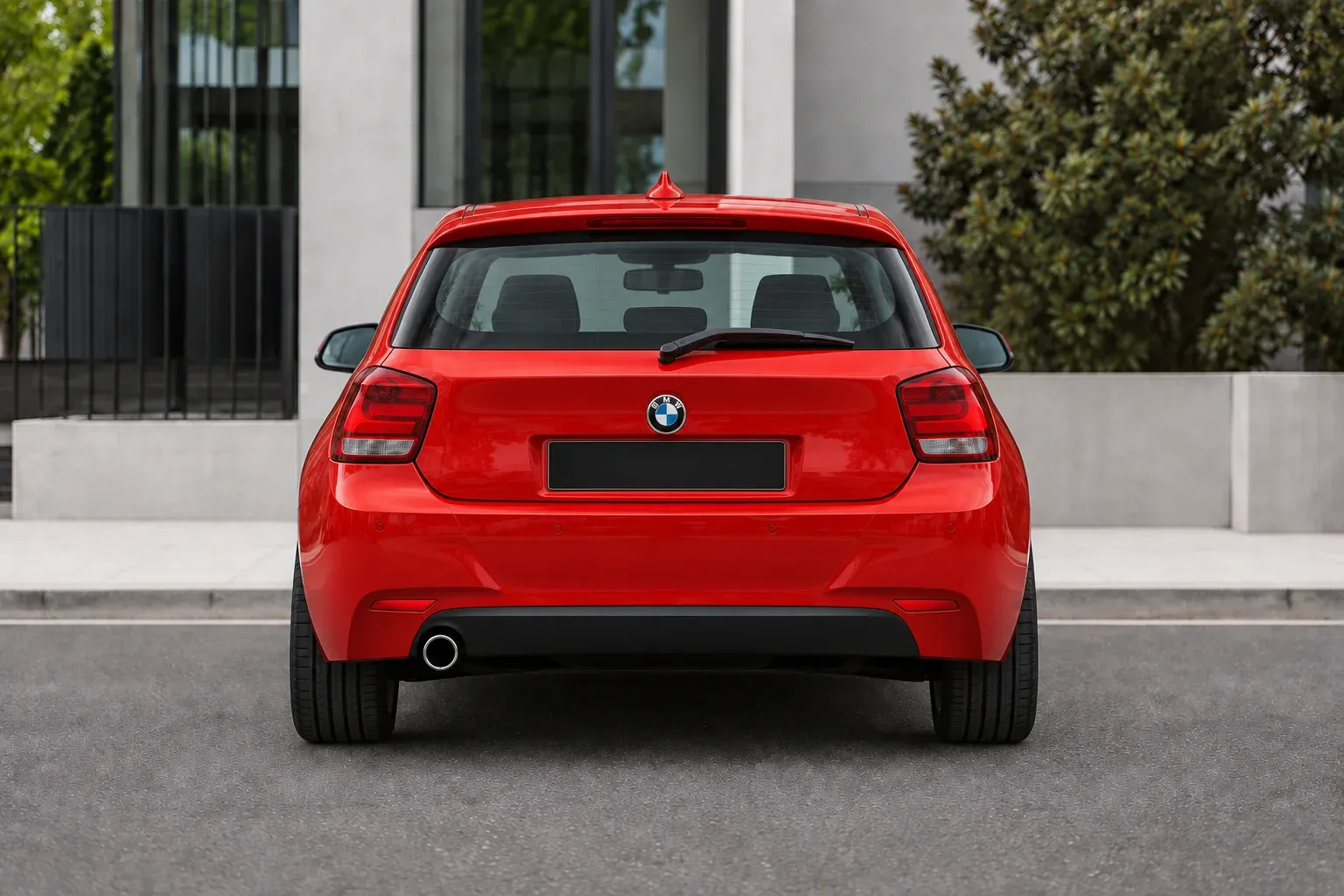 2012 BMW 1 Series with EW-S-CS-003 wheel, rear 0 view