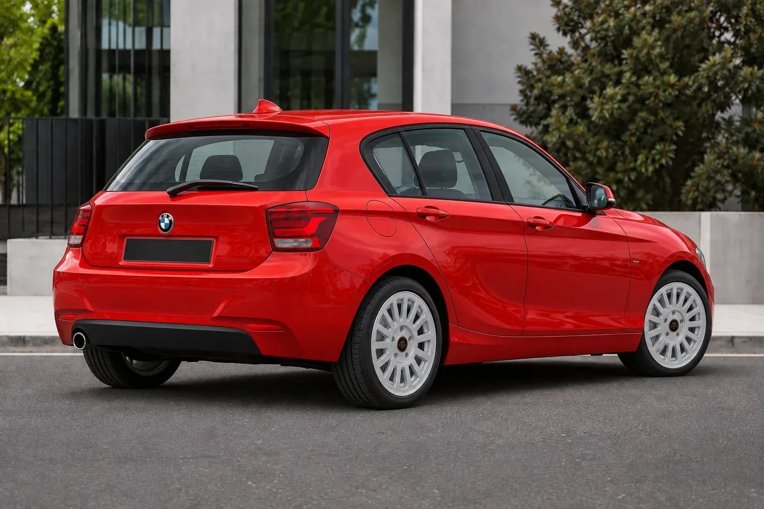 2012 BMW 1 Series with EW-S-CS-003 wheel, rear right 45 view
