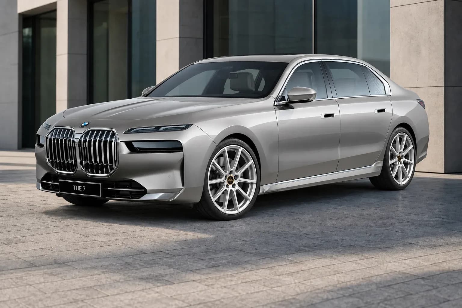 2023 BMW 7 Series with EW-S-FF-001 wheel, front right 45 view