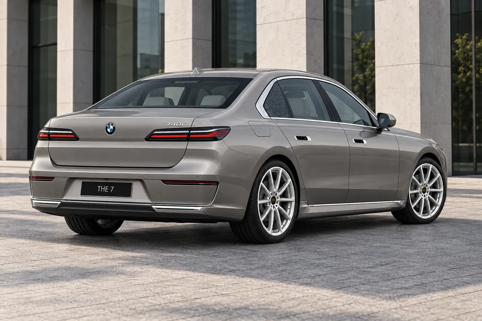 2023 BMW 7 Series with EW-S-FF-001 wheel, rear right 45 view