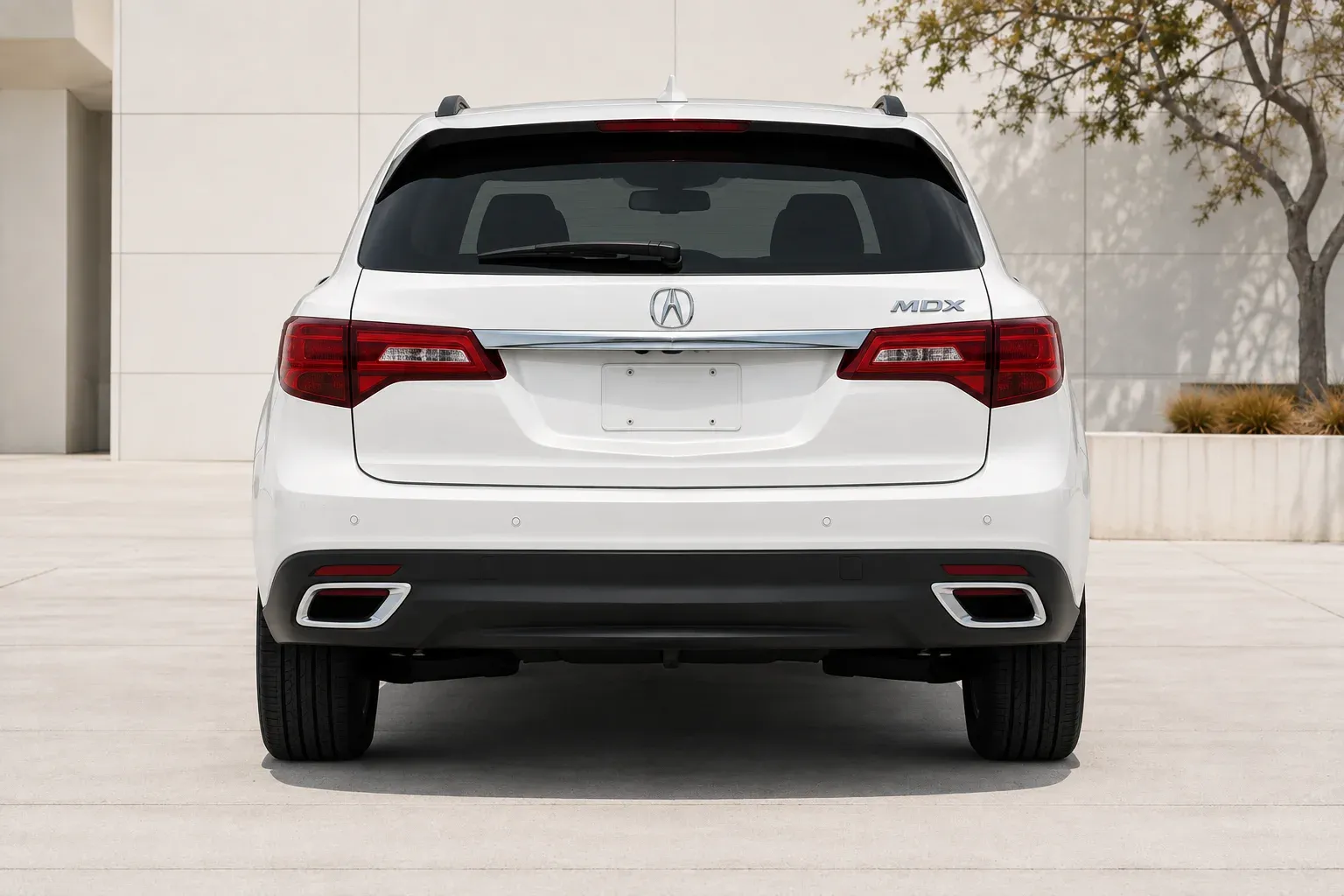 2014 Acura MDX with EW-S-MF-001 wheel, rear 0 view