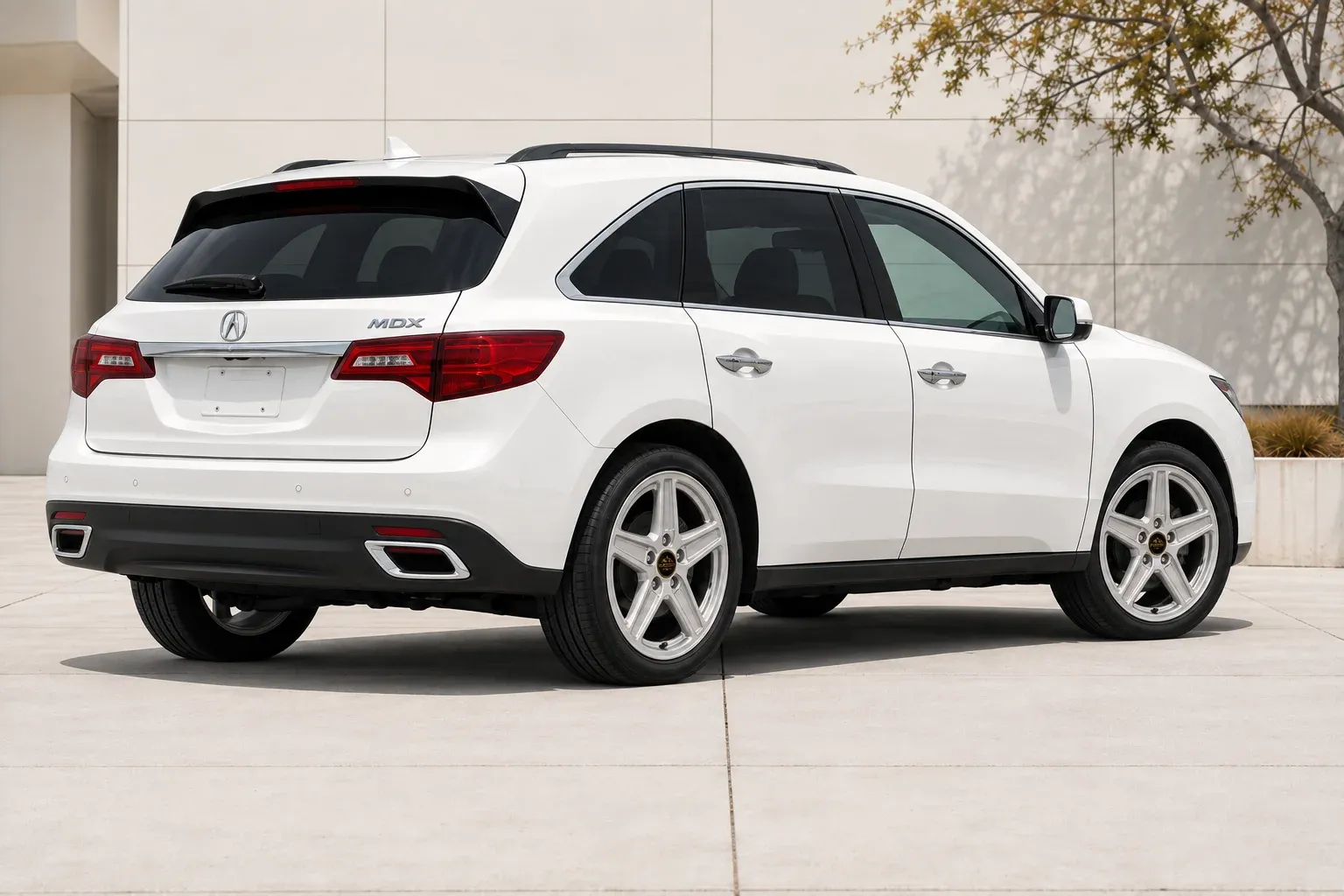 2014 Acura MDX with EW-S-MF-001 wheel, rear right 45 view