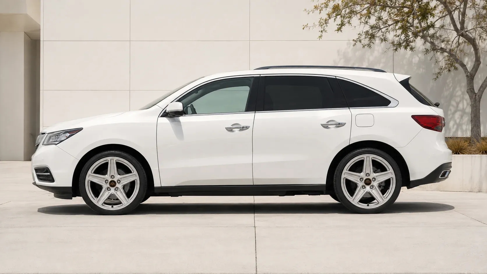 2014 Acura MDX with EW-S-MF-001 wheel, side profile view