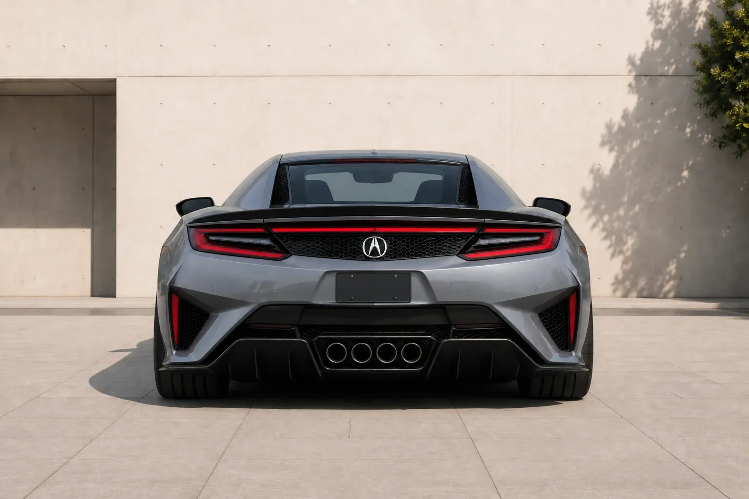 2022 Acura NSX with EW-S-MF-001 wheel, rear 0 view