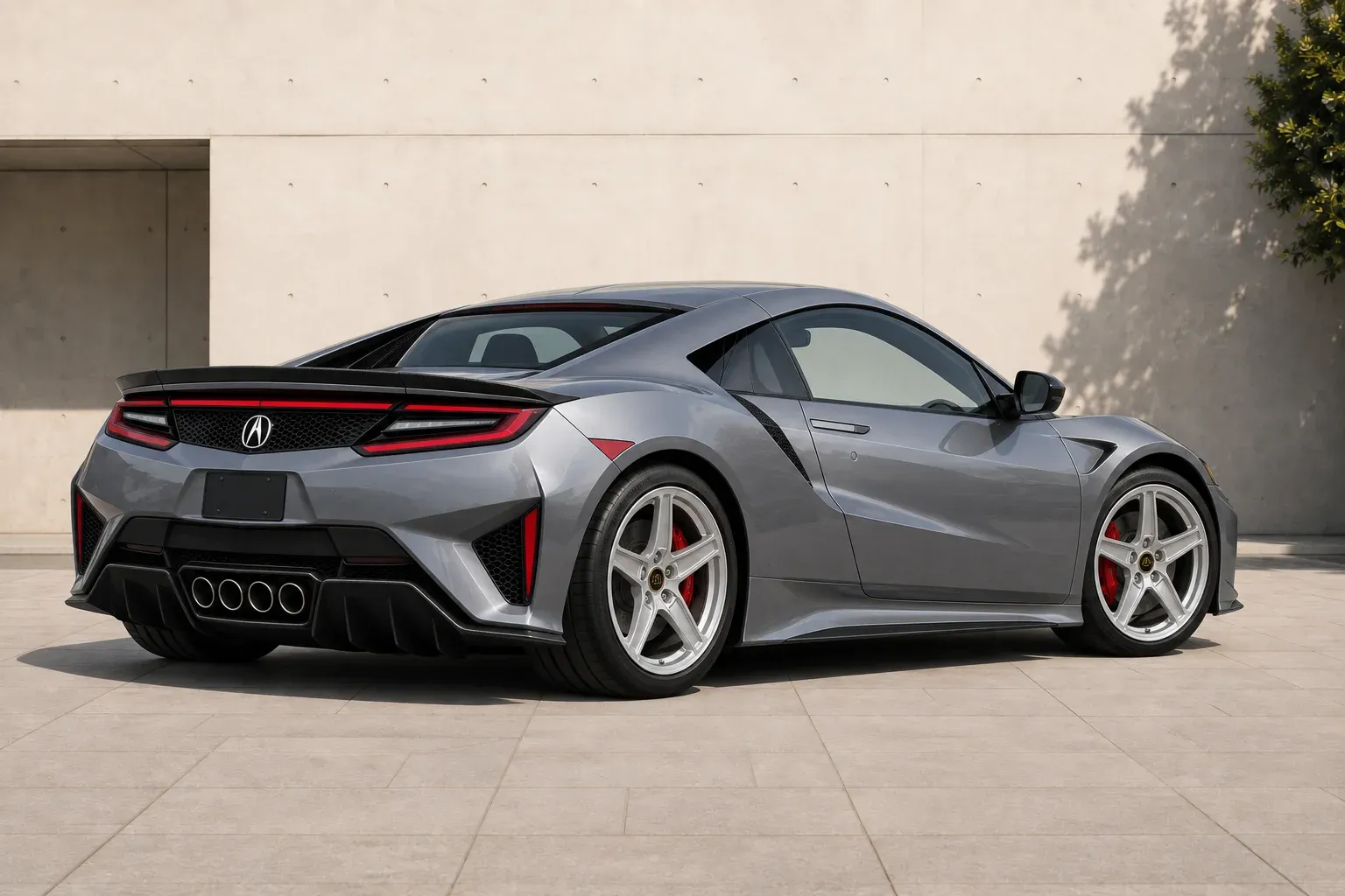2022 Acura NSX with EW-S-MF-001 wheel, rear right 45 view