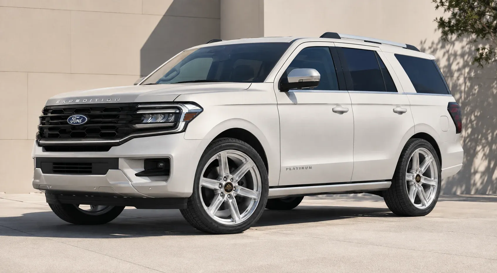 2022 Ford Expedition with EW-S-MF-002 wheel, front right 45 view
