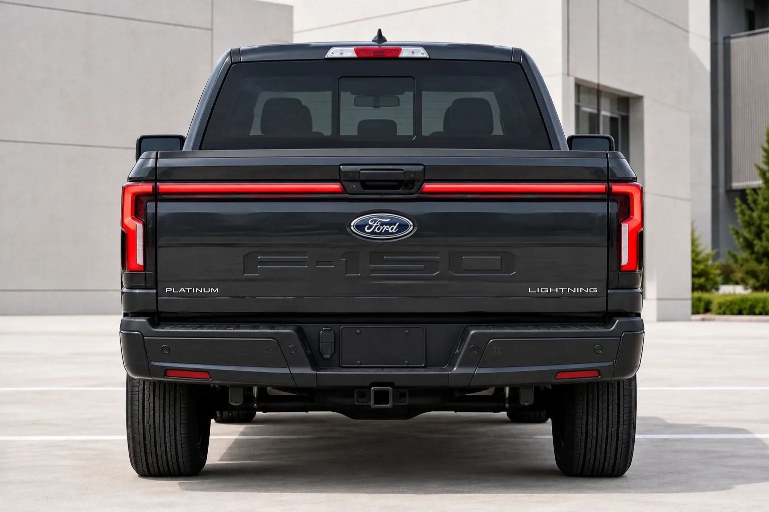 2022 Ford F-150 Lightning with EW-S-MF-002 wheel, rear 0 view