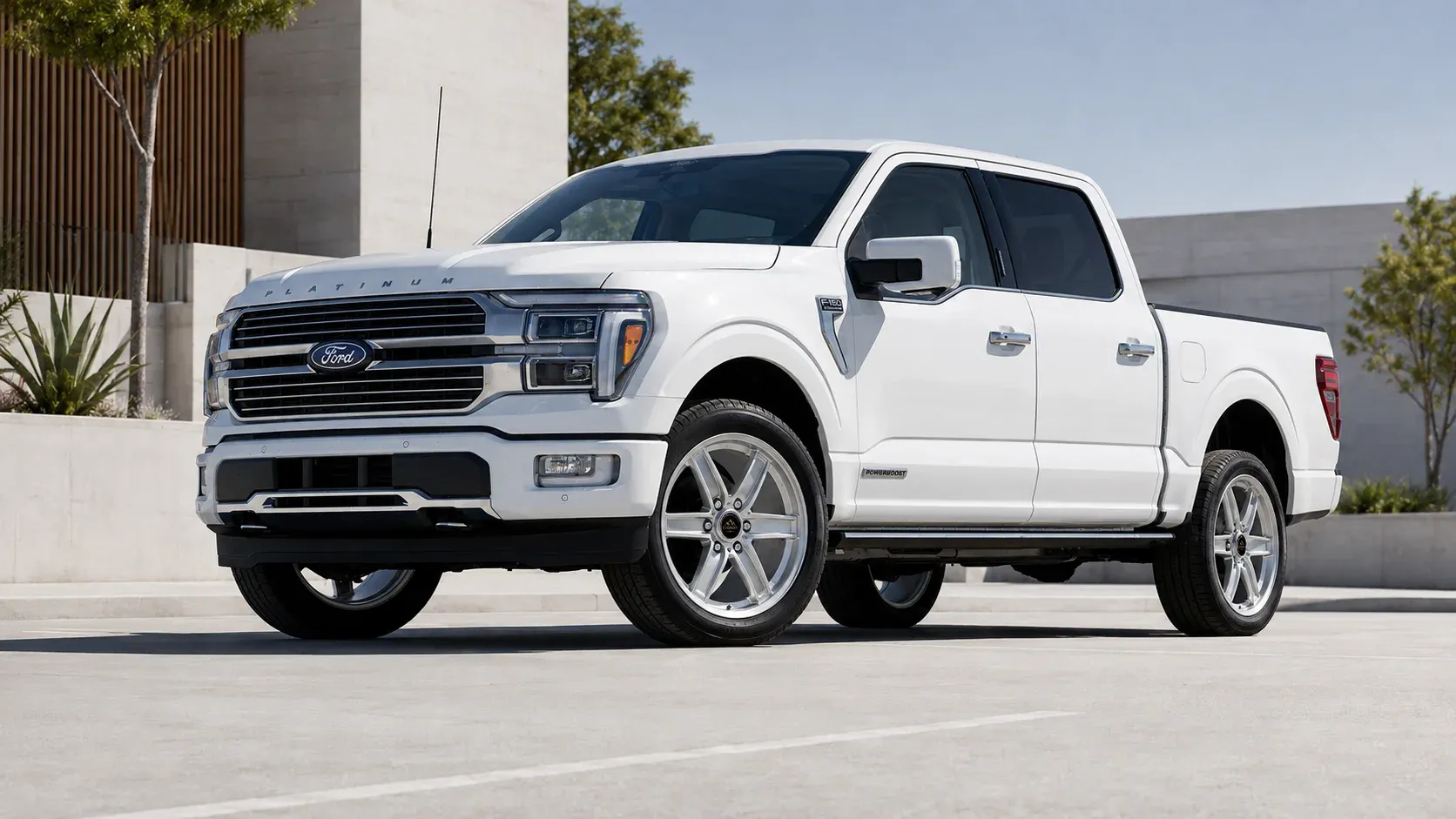 2021 Ford F-150 with EW-S-MF-002 wheel, front right 45 view
