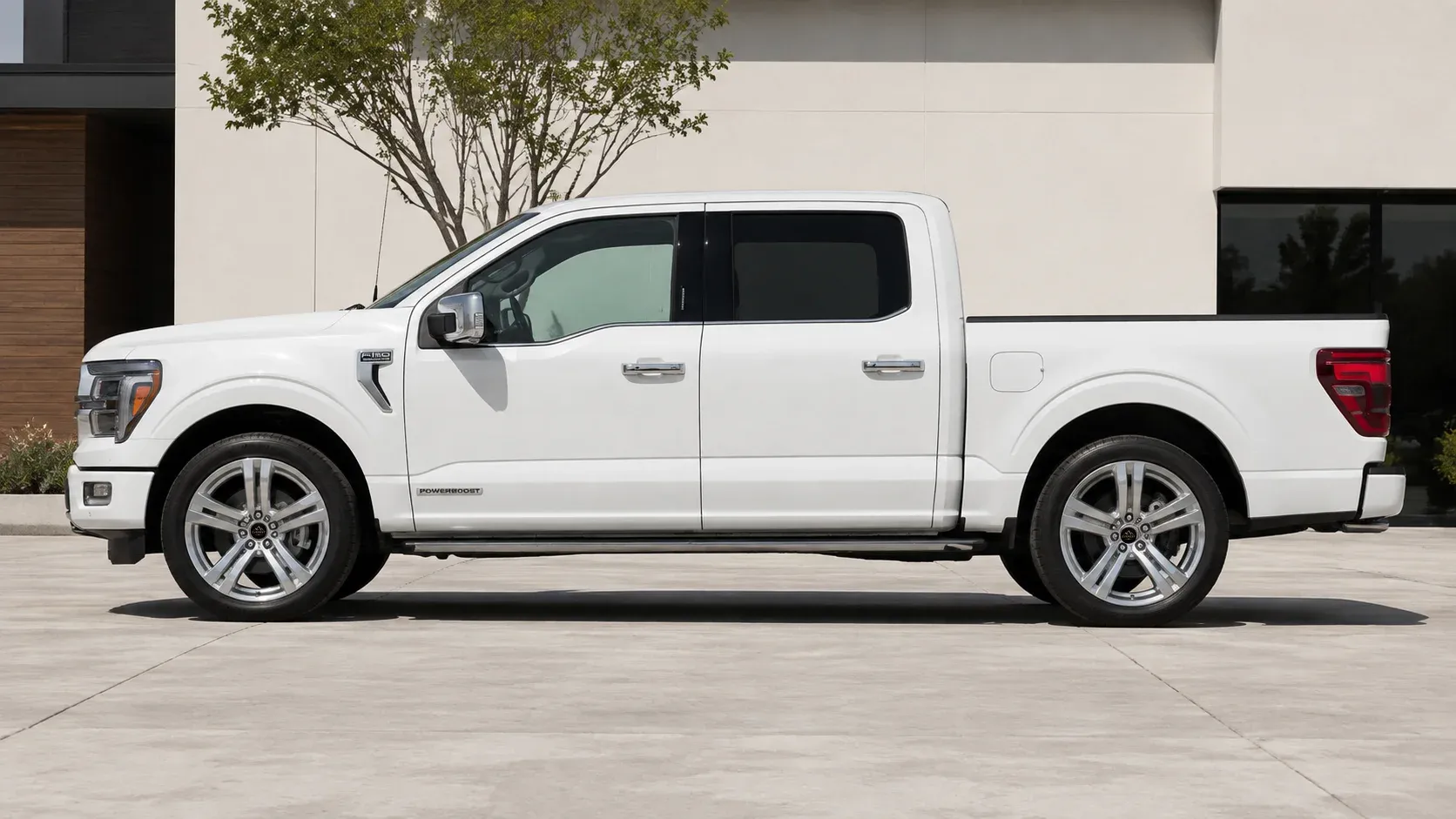 2021 Ford F-150 with EW-S-MF-002 wheel, side profile view