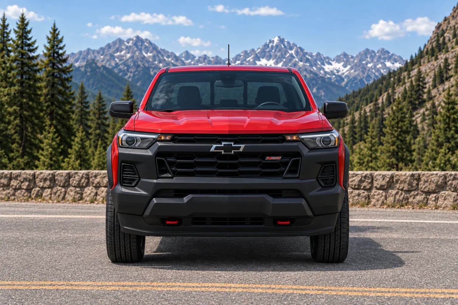 2023 Chevrolet Colorado with EW-S-MF-004 wheel, front 0 view
