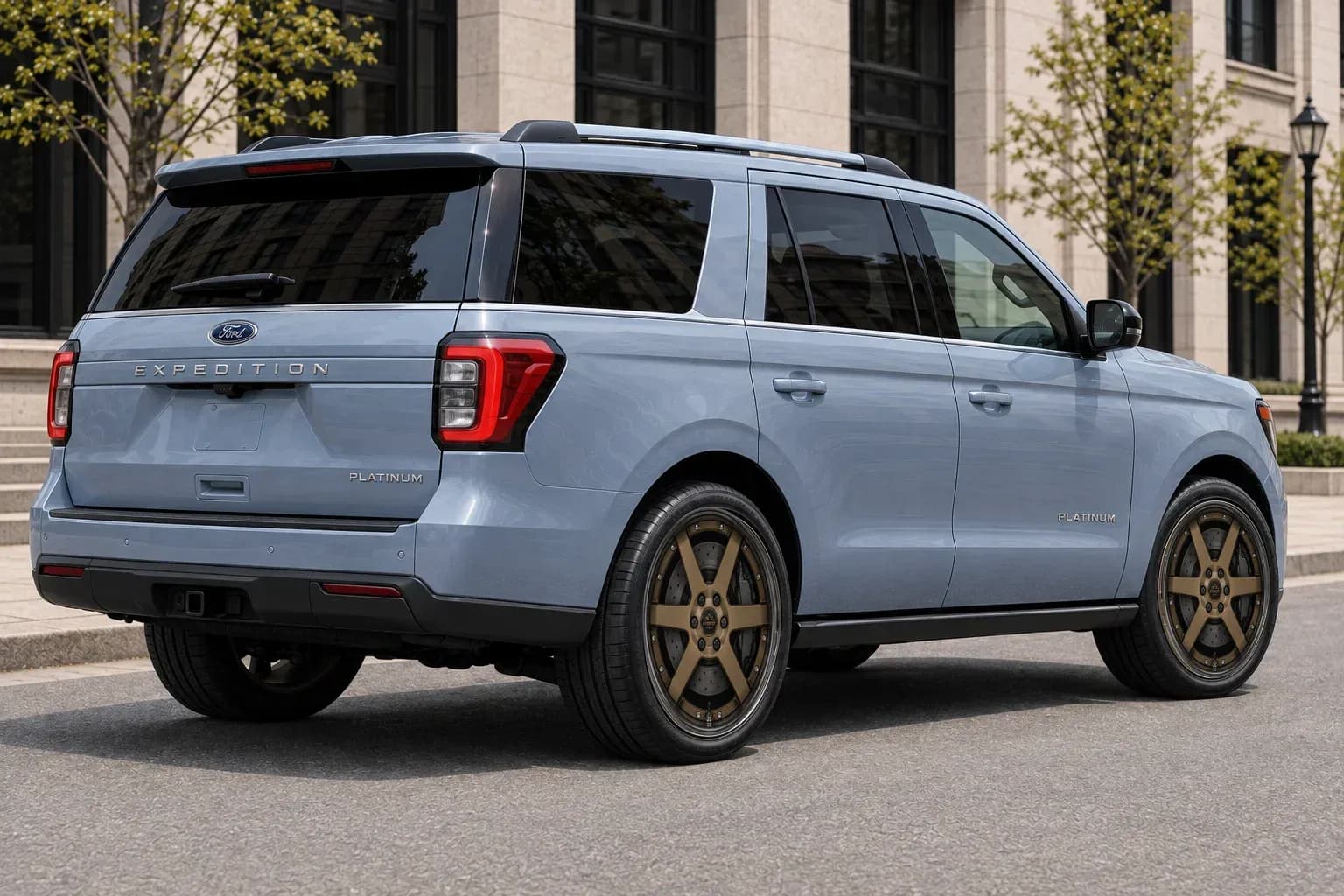 2022 Ford Expedition with EW-S-MP-001 wheel, rear right 45 view