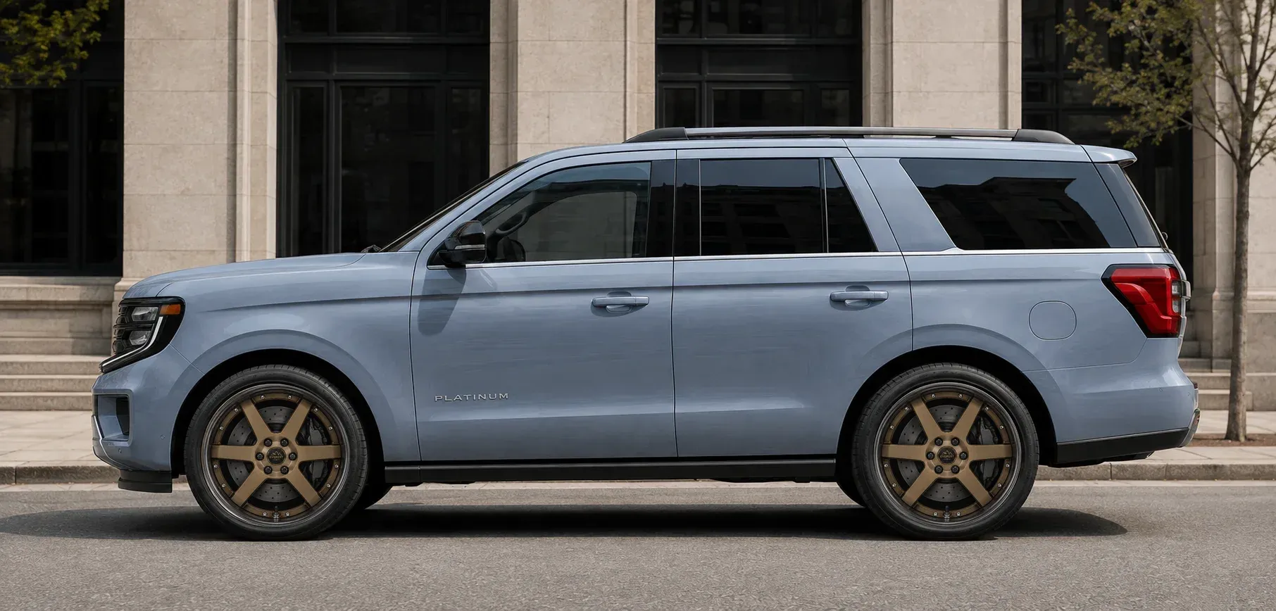 2022 Ford Expedition with EW-S-MP-001 wheel, side profile view
