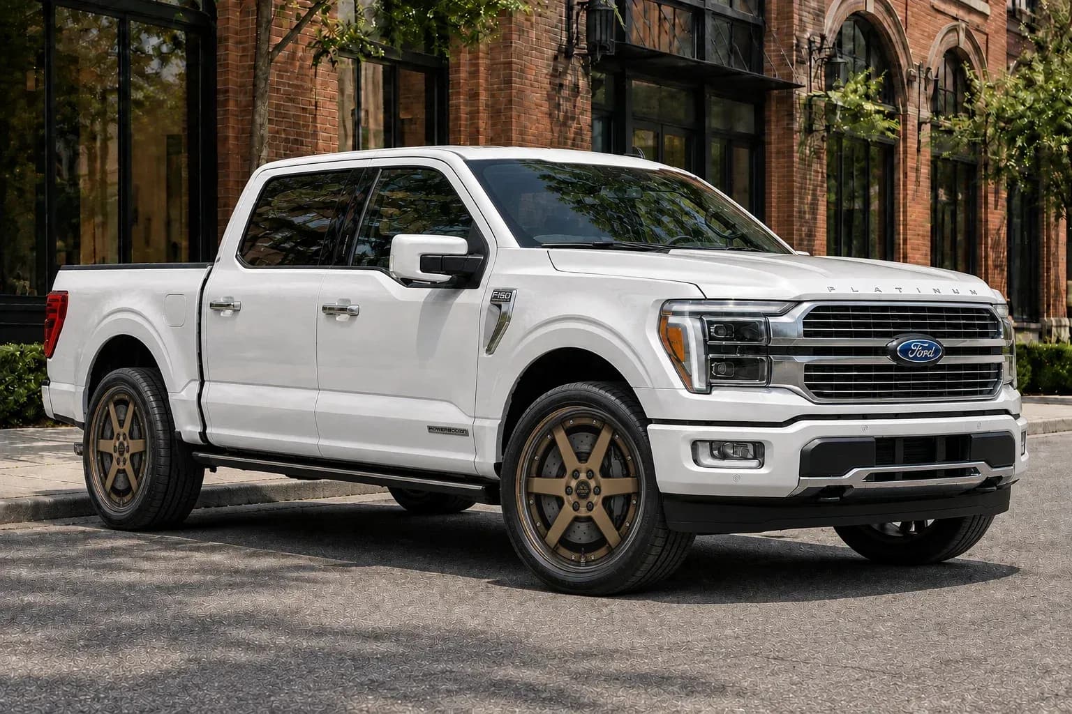 2021 Ford F-150 with EW-S-MP-001 wheel, front right 45 view