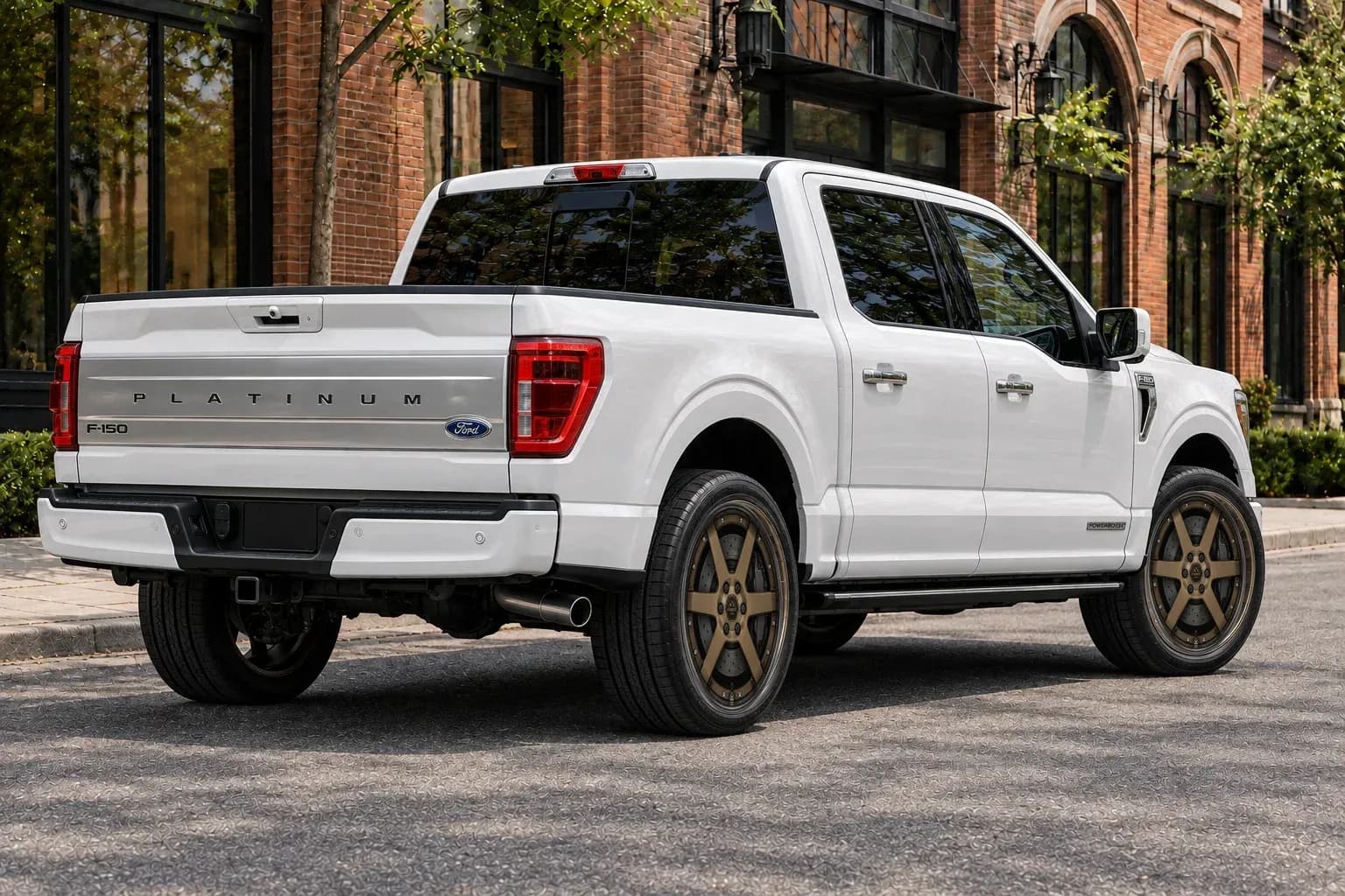 2021 Ford F-150 with EW-S-MP-001 wheel, rear right 45 view