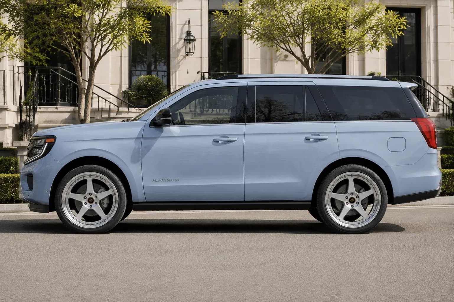 2022 Ford Expedition with EW-S-MP-002 wheel, side profile view
