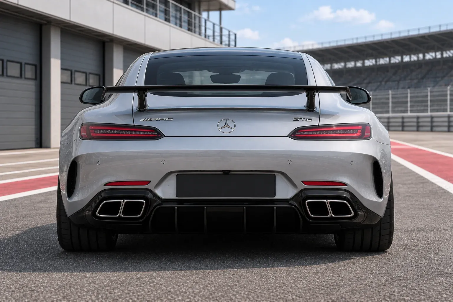 2020 Mercedes-Benz AMG GT with EW-S-MP-003 wheel, rear 0 view