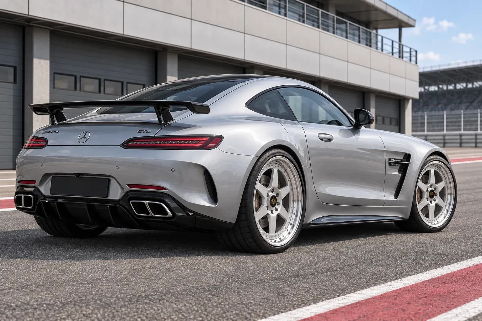 2020 Mercedes-Benz AMG GT with EW-S-MP-003 wheel, rear right 45 view