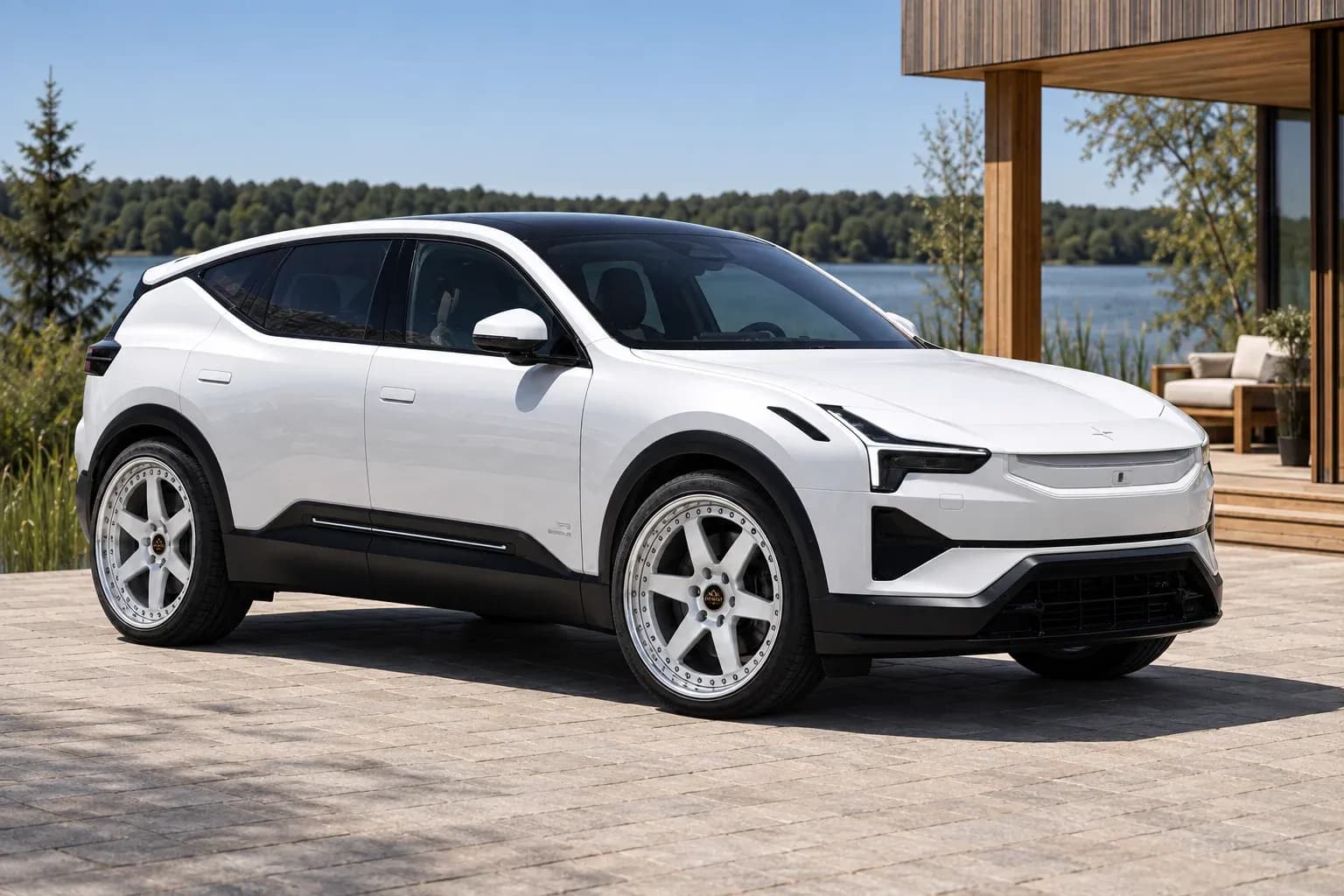 2024 Polestar Polestar 3 with EW-S-MP-003 wheel, front right 45 view
