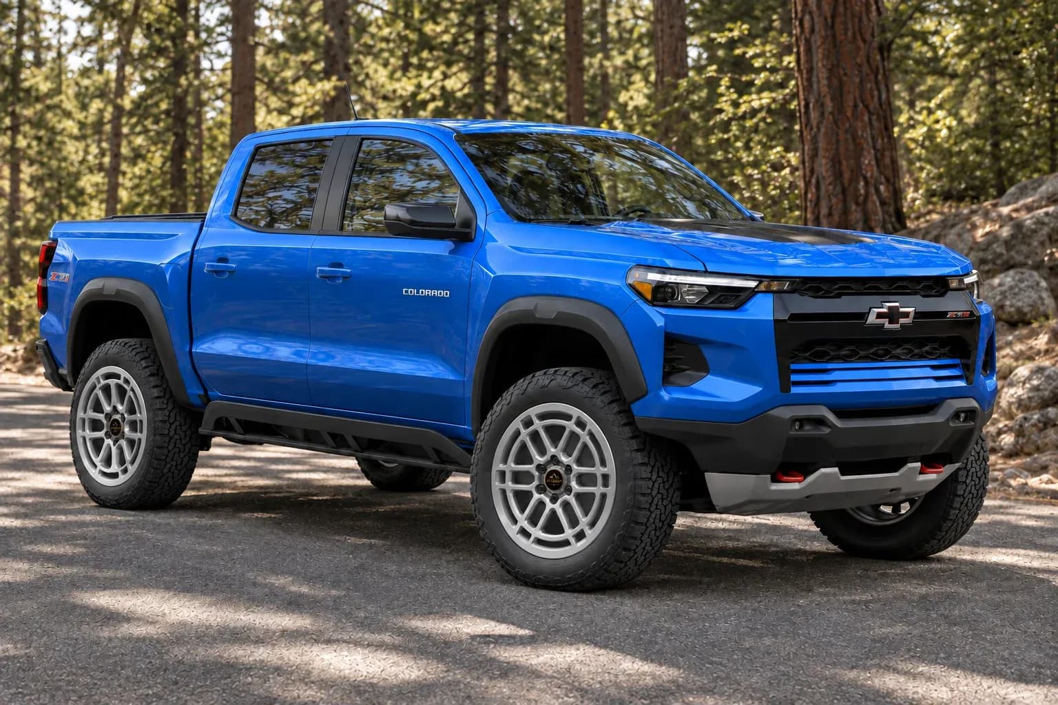 2025 Chevrolet Colorado with EW-S-MP-004 wheel, front right 45 view