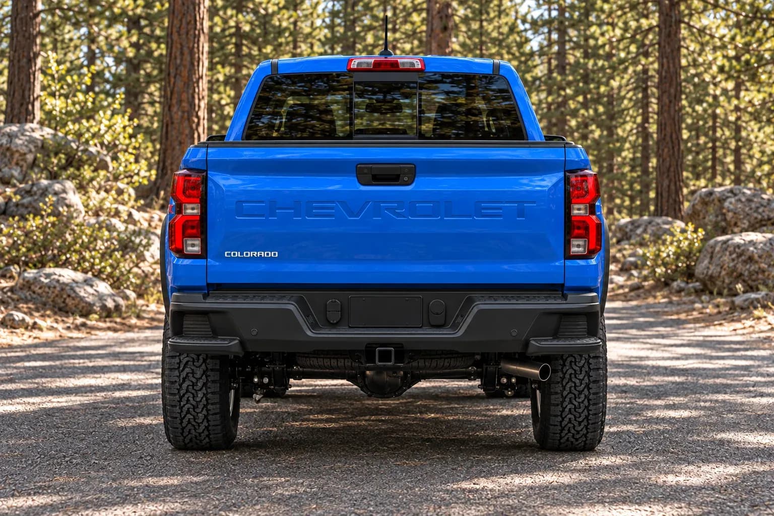 2025 Chevrolet Colorado with EW-S-MP-004 wheel, rear 0 view