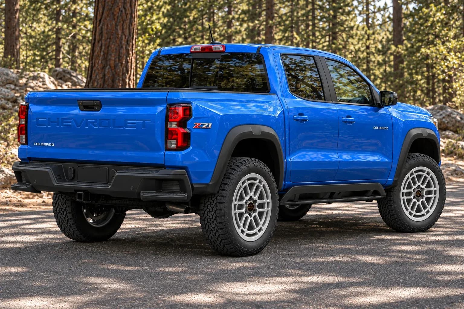 2025 Chevrolet Colorado with EW-S-MP-004 wheel, rear right 45 view