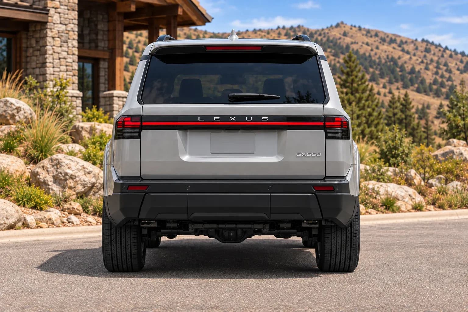 2024 Lexus GX with EW-S-MP-005 wheel, rear 0 view