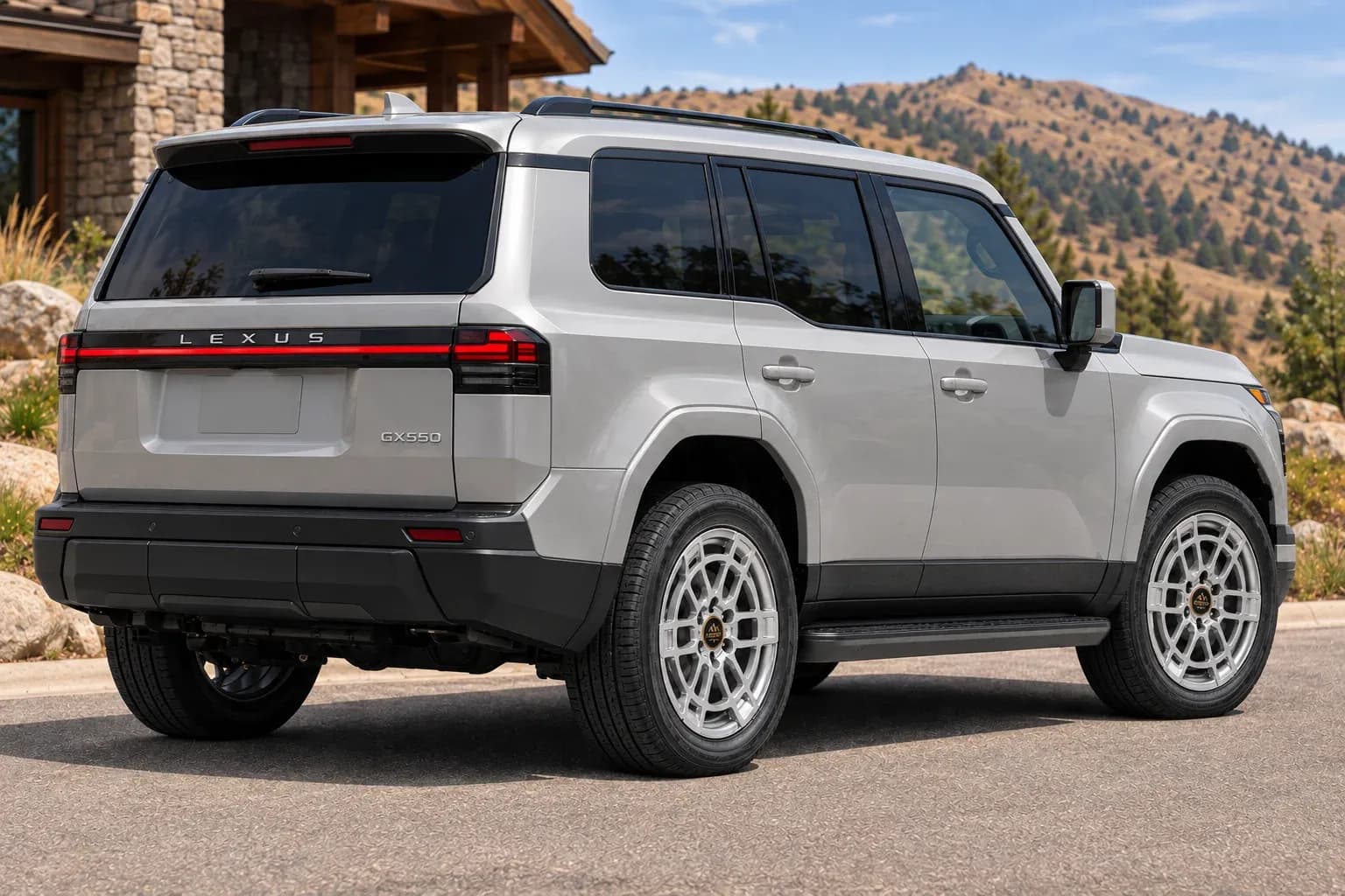 2024 Lexus GX with EW-S-MP-005 wheel, rear right 45 view