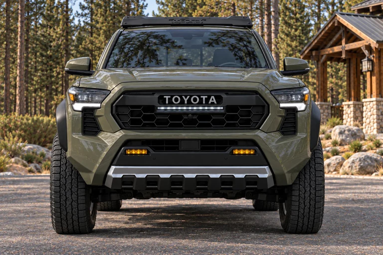2026 Toyota Tacoma with EW-S-MP-005 wheel, front 0 view